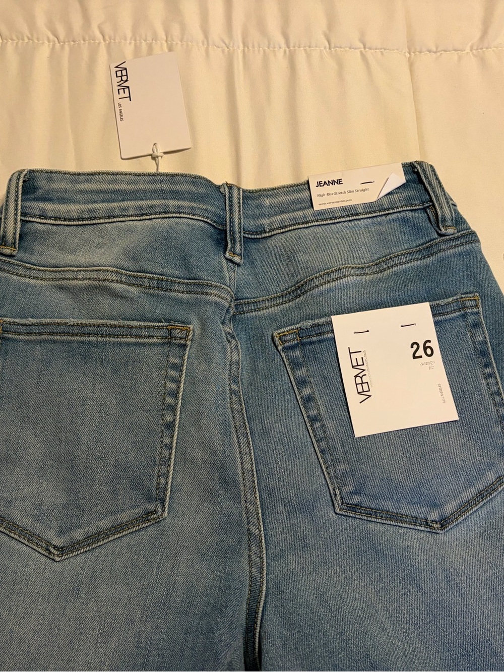 Vervet Jeanne Light Blue Distressed Women's Jeans - Picture 5 of 5